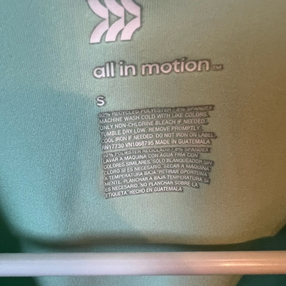 All In Motion Mint Active Tee - Picture 3 of 3